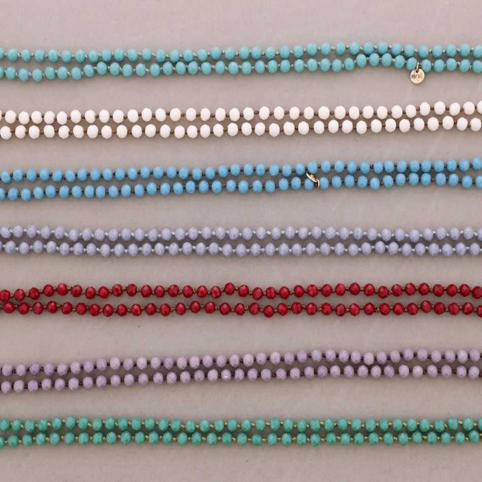 LONG NECKLACE CRYSTALS 1.2MX8MM