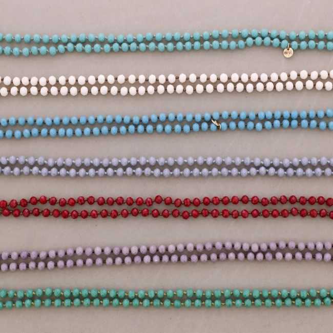 LONG NECKLACE CRYSTALS 1.2MX8MM