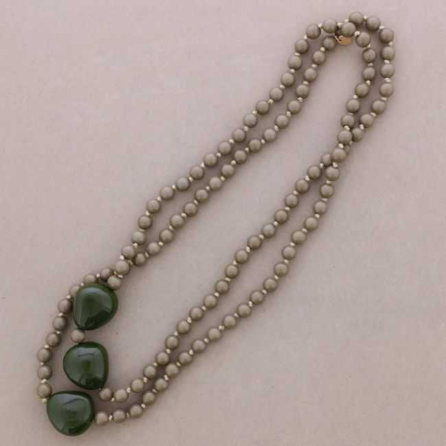 COLLAR LARGO CUENTAS RESINA 150CM