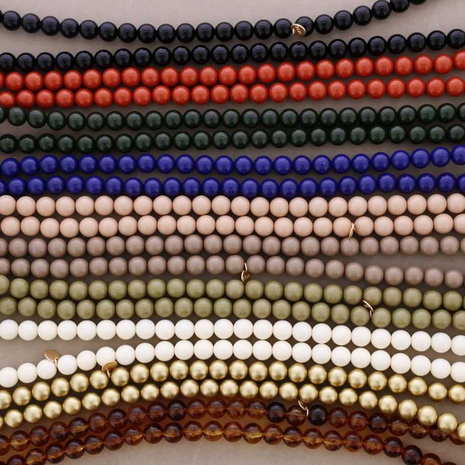 LONG ELASTIC NECKLACE WITH RESIN BEADS 100CM 12MM