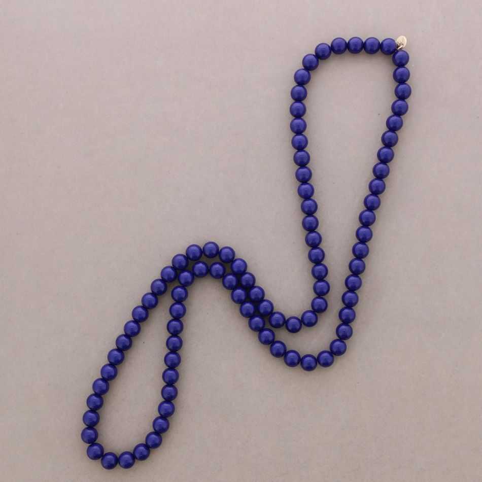 LONG ELASTIC NECKLACE WITH RESIN BEADS 100CM 12MM