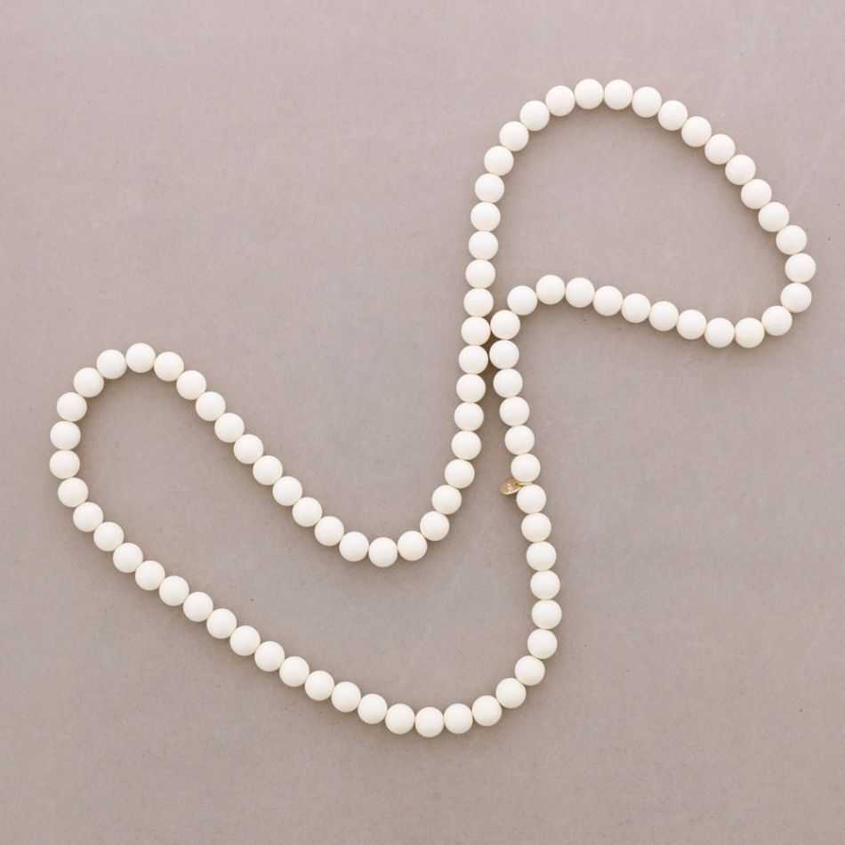 LONG ELASTIC NECKLACE WITH RESIN BEADS 100CM 12MM