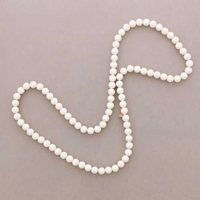 LONG ELASTIC NECKLACE WITH RESIN BEADS 100CM 12MM