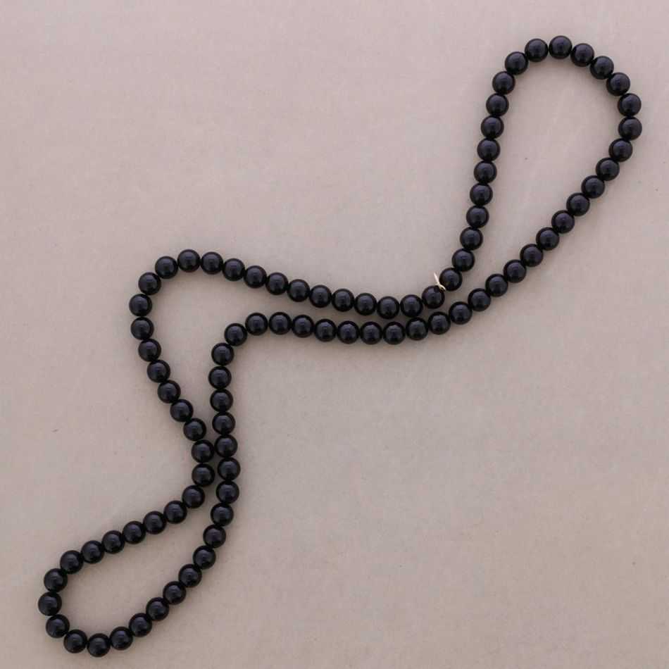 LONG ELASTIC NECKLACE WITH RESIN BEADS 100CM 12MM