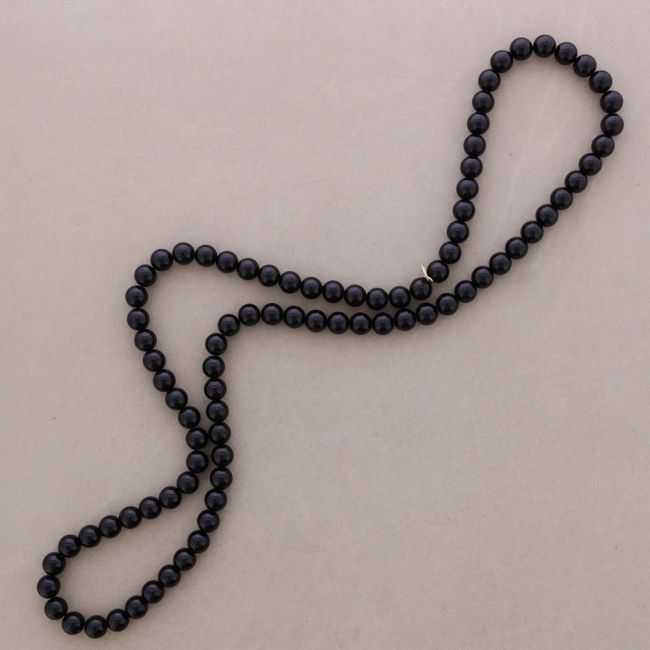 LONG ELASTIC NECKLACE WITH RESIN BEADS 100CM 12MM