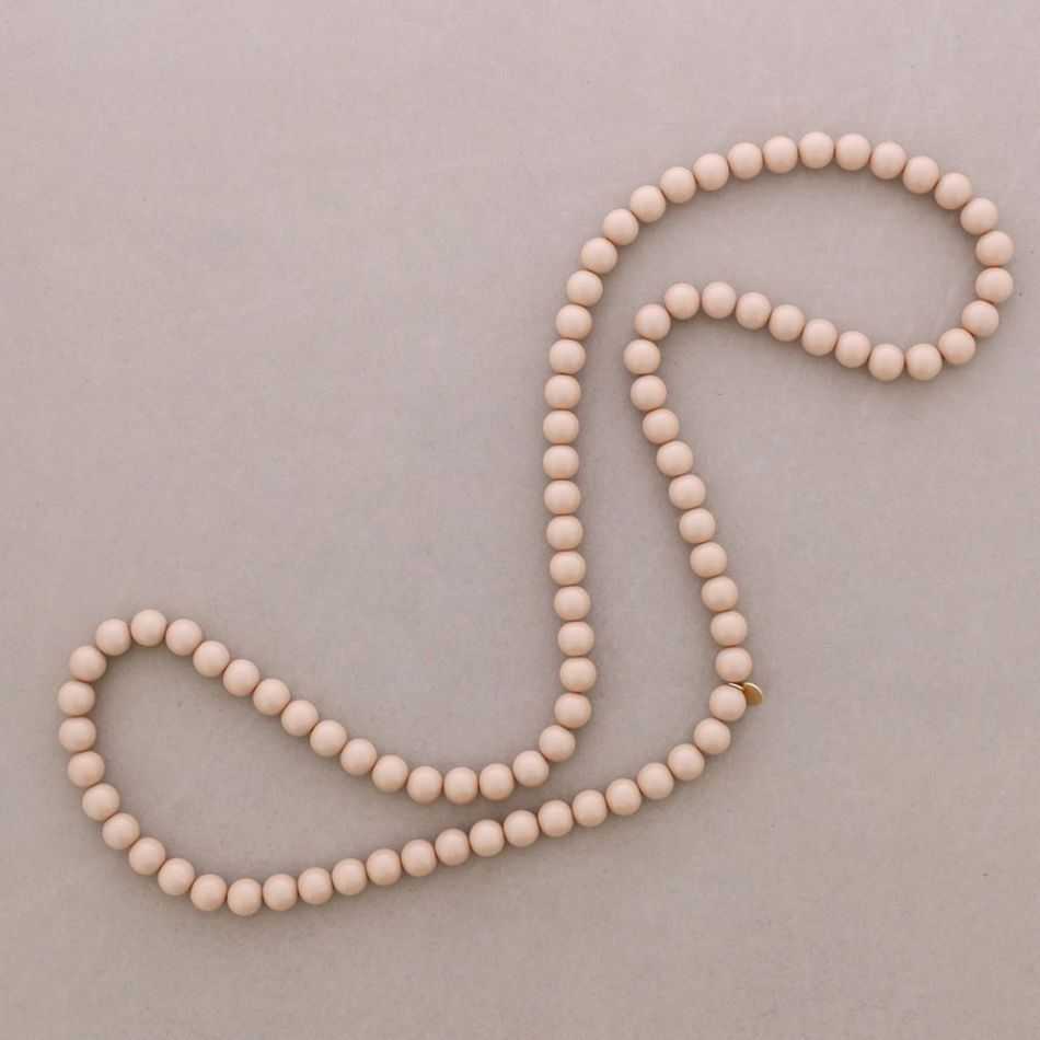LONG ELASTIC NECKLACE WITH RESIN BEADS 100CM 12MM