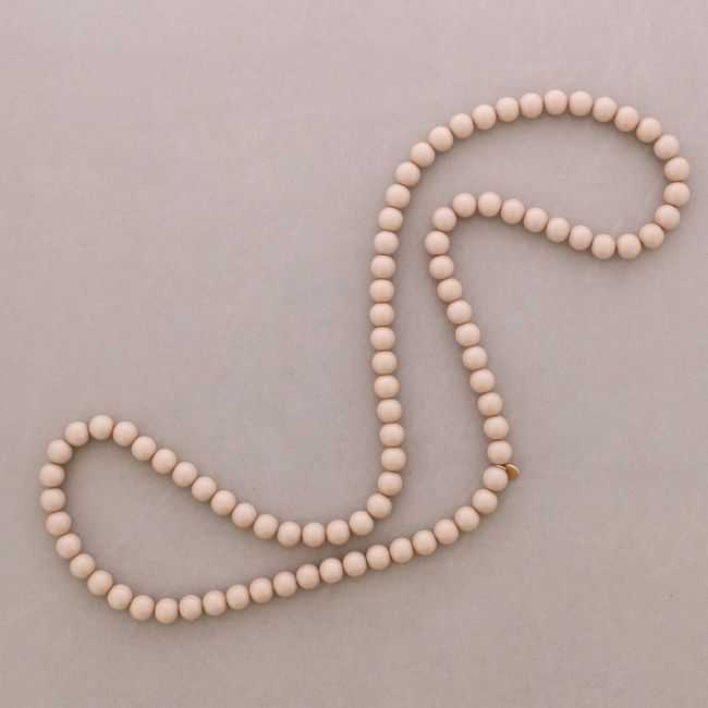 LONG ELASTIC NECKLACE WITH RESIN BEADS 100CM 12MM