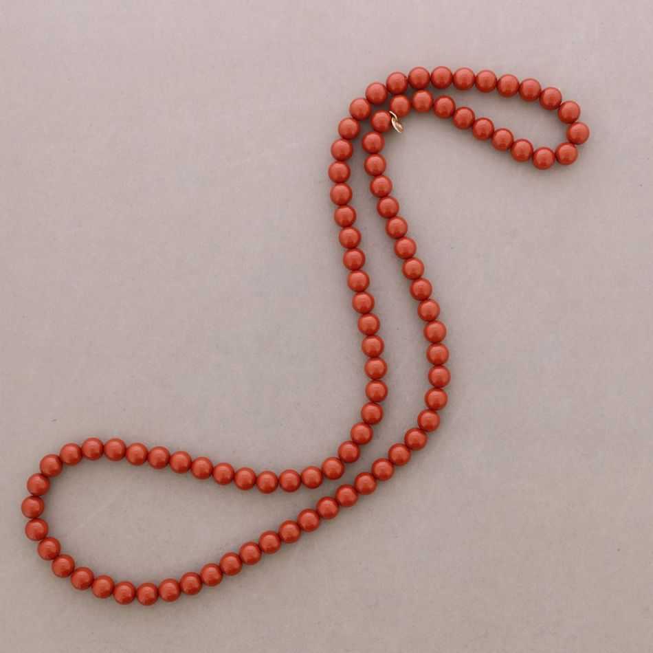 LONG ELASTIC NECKLACE WITH RESIN BEADS 100CM 12MM