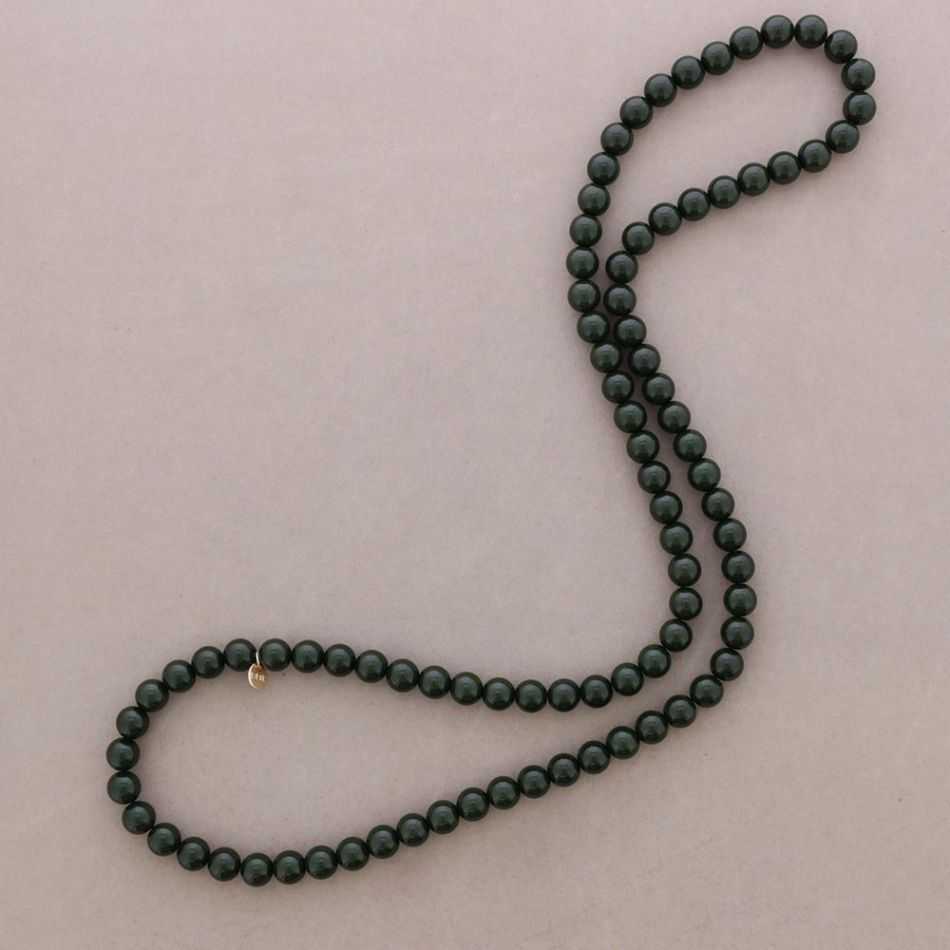 LONG ELASTIC NECKLACE WITH RESIN BEADS 100CM 12MM