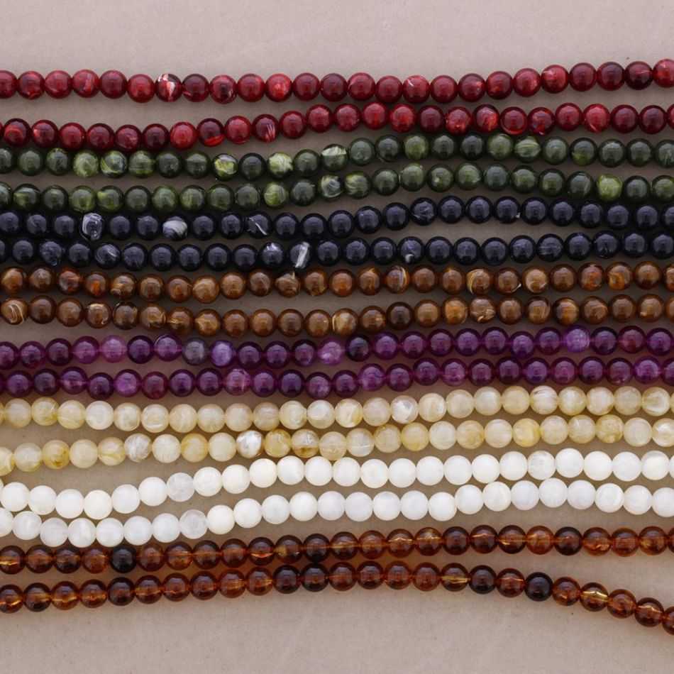 COLLAR LARGO ELÁSTICO CUENTAS BOLAS RESINA 100CM 10MM