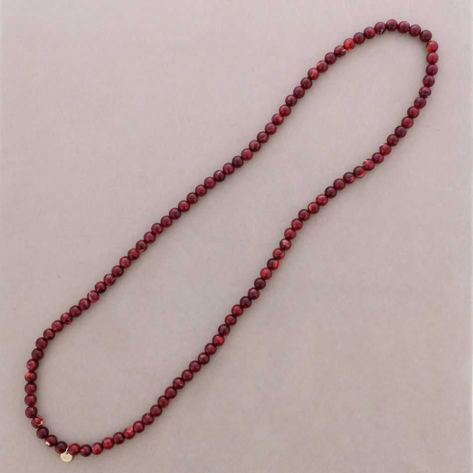 COLLAR LARGO ELÁSTICO CUENTAS BOLAS RESINA 100CM 10MM
