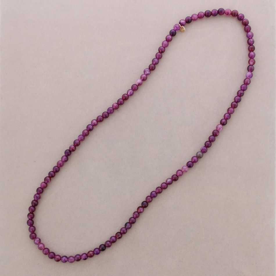 COLLAR LARGO ELÁSTICO CUENTAS BOLAS RESINA 100CM 10MM