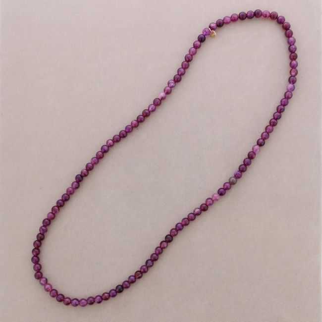 COLLAR LARGO ELÁSTICO CUENTAS BOLAS RESINA 100CM 10MM