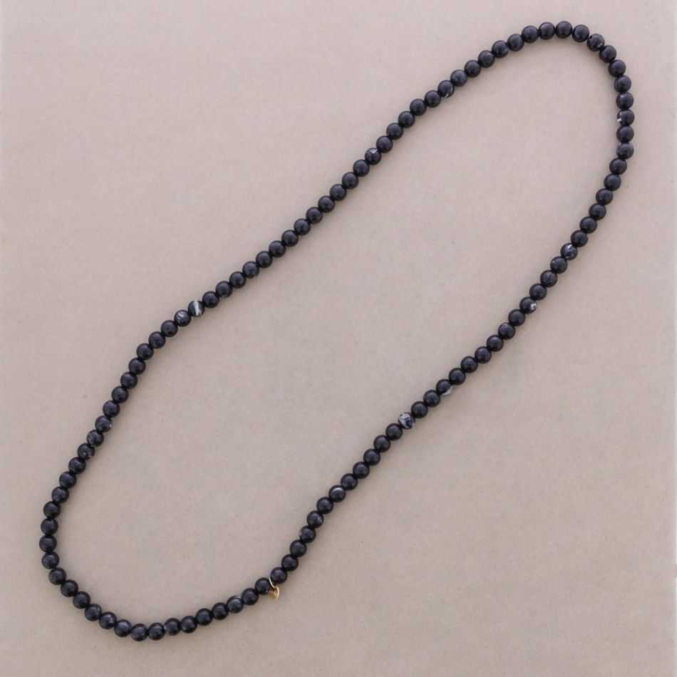 COLLAR LARGO ELÁSTICO CUENTAS BOLAS RESINA 100CM 10MM