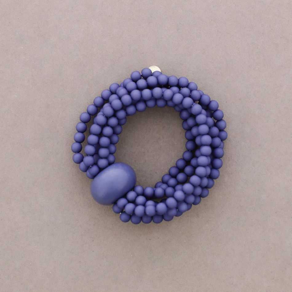 PULSERA ELÁSTICA CUENTAS RESINA