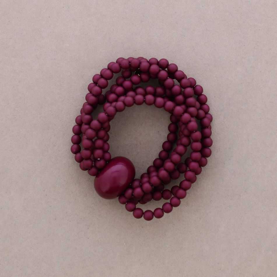 PULSERA ELÁSTICA CUENTAS RESINA