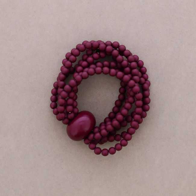 PULSERA ELÁSTICA CUENTAS RESINA