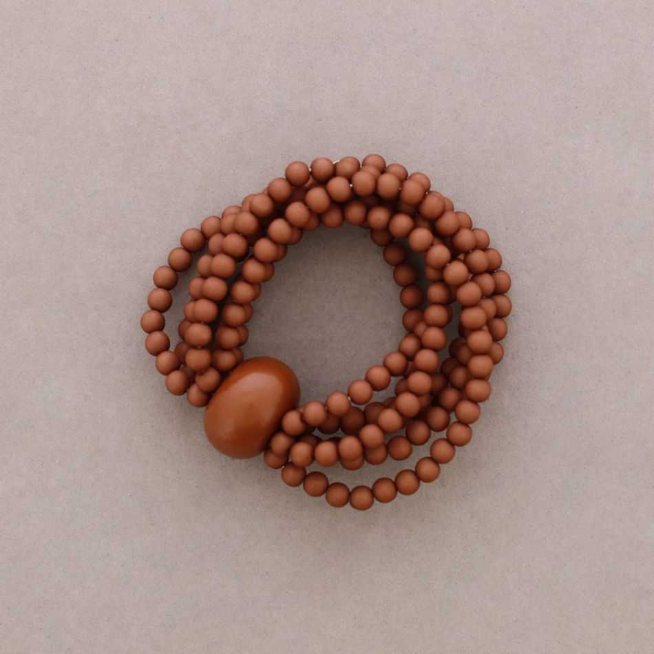 PULSERA ELÁSTICA CUENTAS RESINA