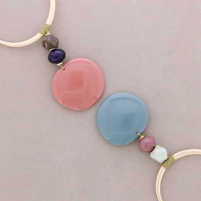 ETHNIC CHOKER WITH RESIN BEADS