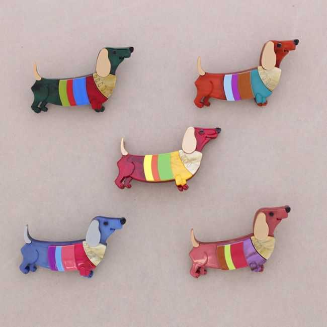 BROCHE PERRITO RESINA