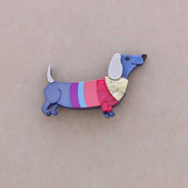 BROCHE PERRITO RESINA