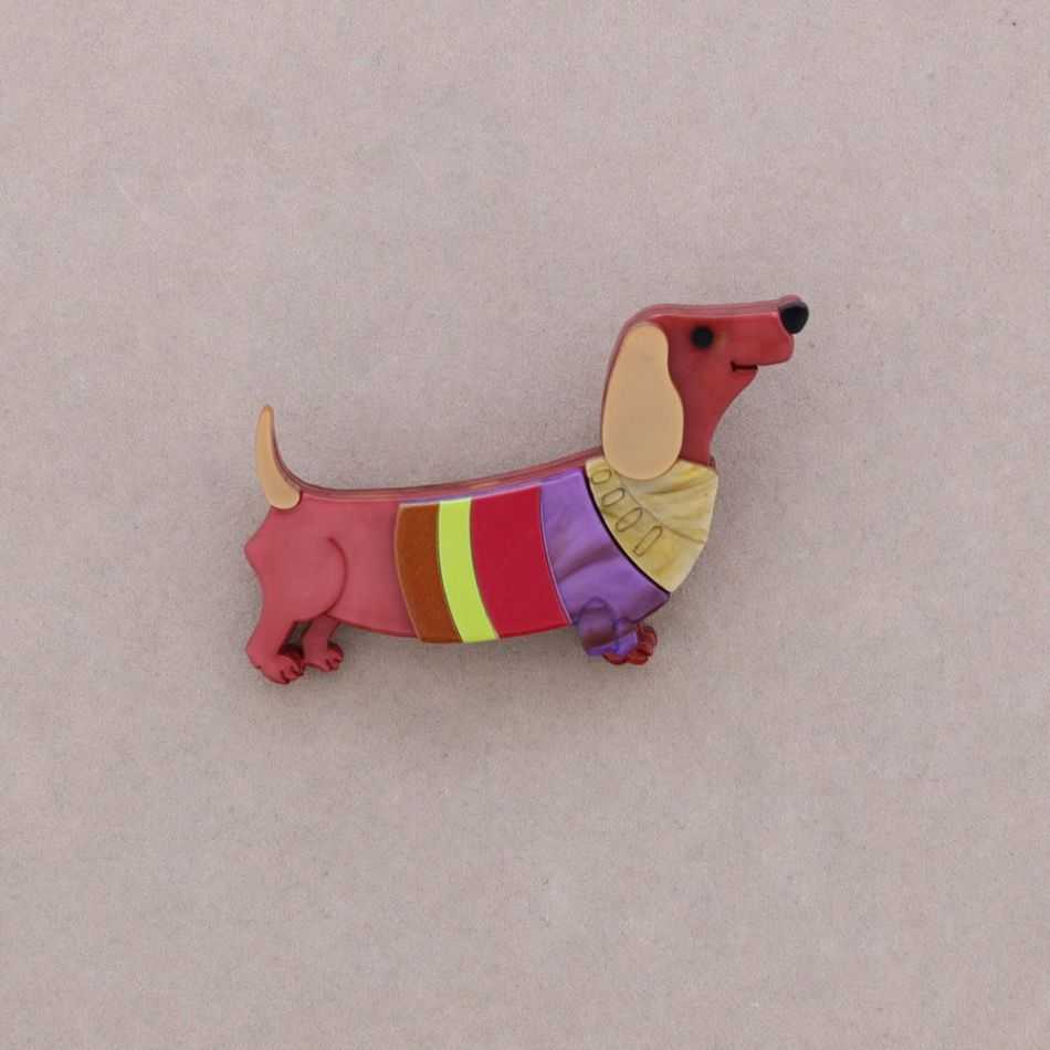 BROCHE PERRITO RESINA
