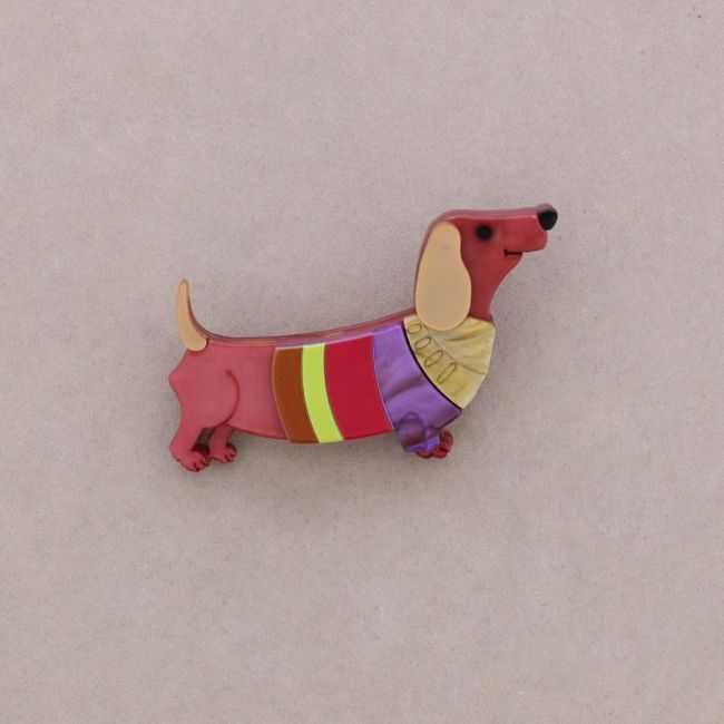 BROCHE PERRITO RESINA