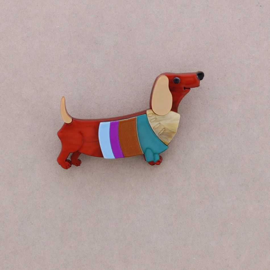 BROCHE PERRITO RESINA