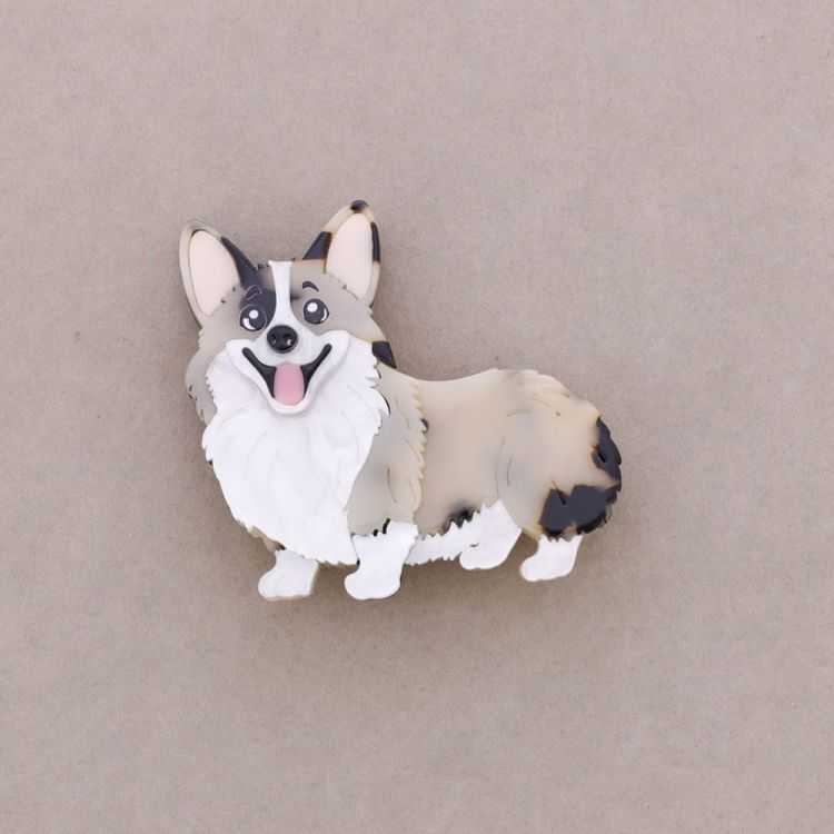 RESIN DOG BROOCH