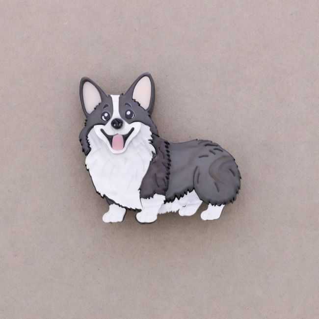 RESIN DOG BROOCH
