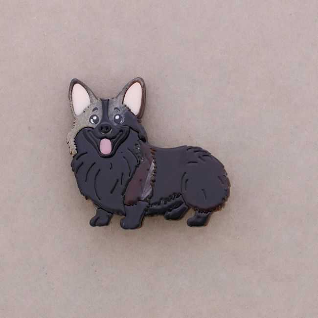 RESIN DOG BROOCH