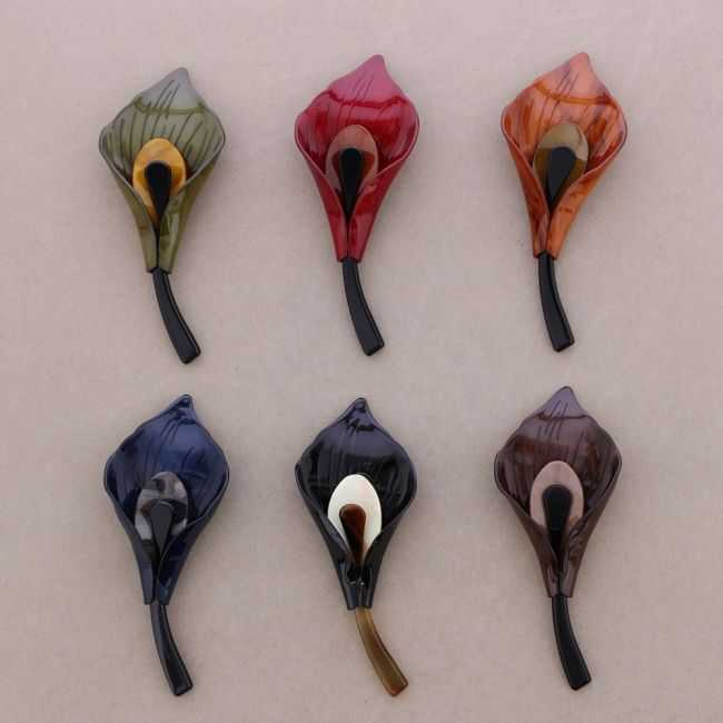 BROCHE FLOR RESINA