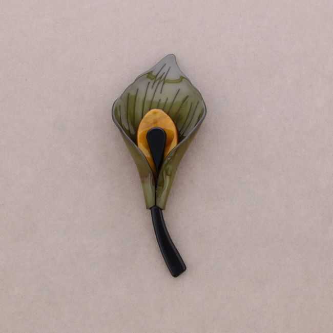 BROCHE FLOR RESINA
