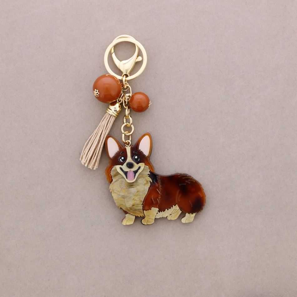 RESIN DOG KEYCHAIN