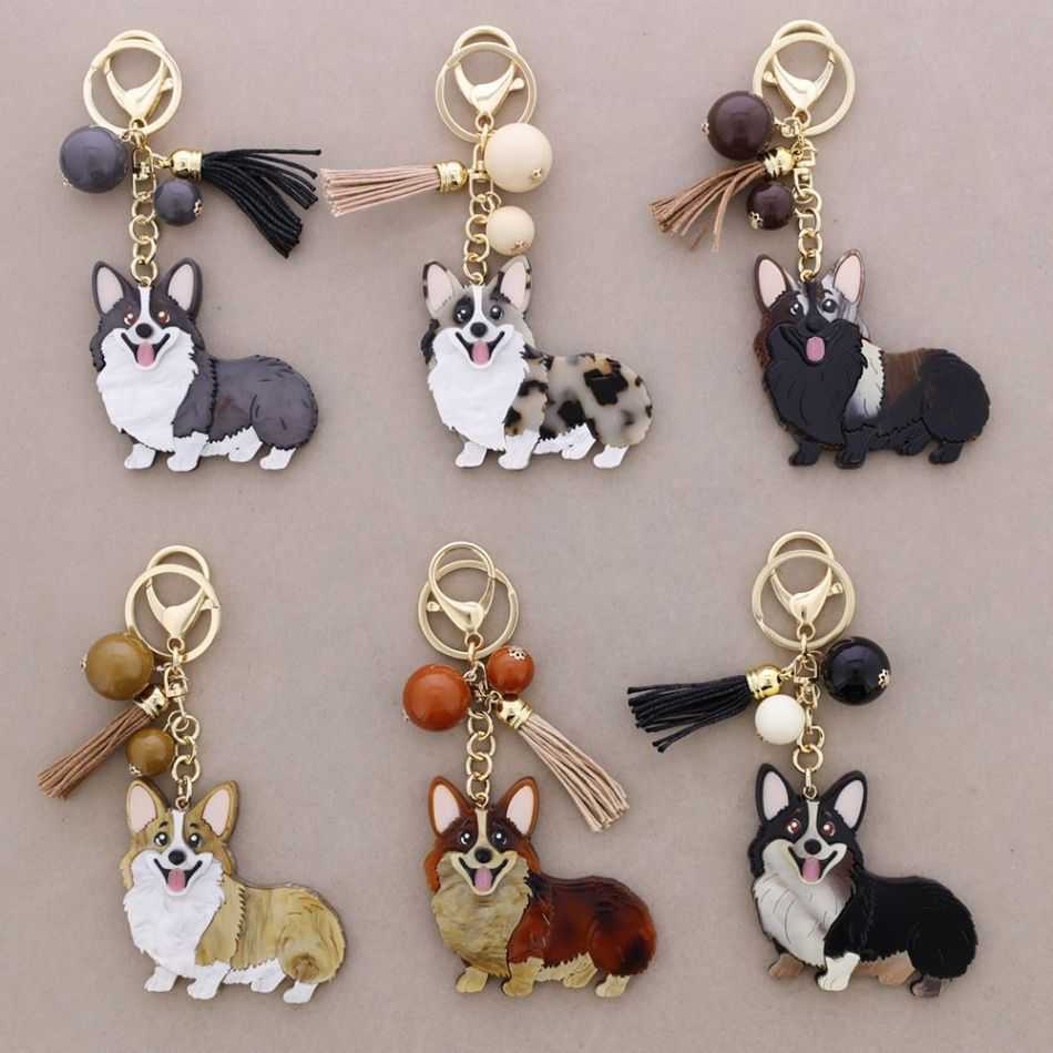 RESIN DOG KEYCHAIN