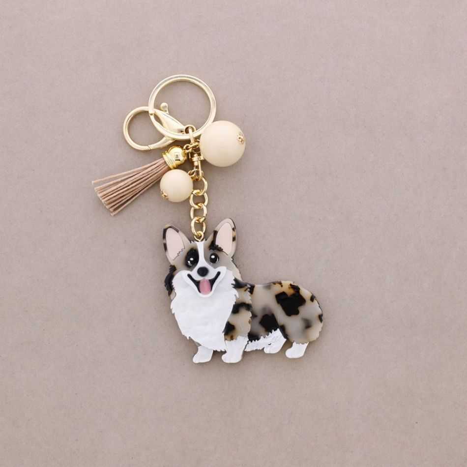 RESIN DOG KEYCHAIN
