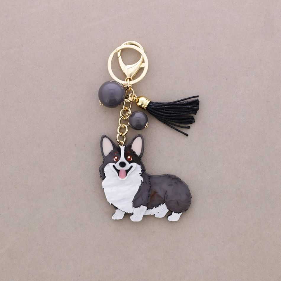 RESIN DOG KEYCHAIN