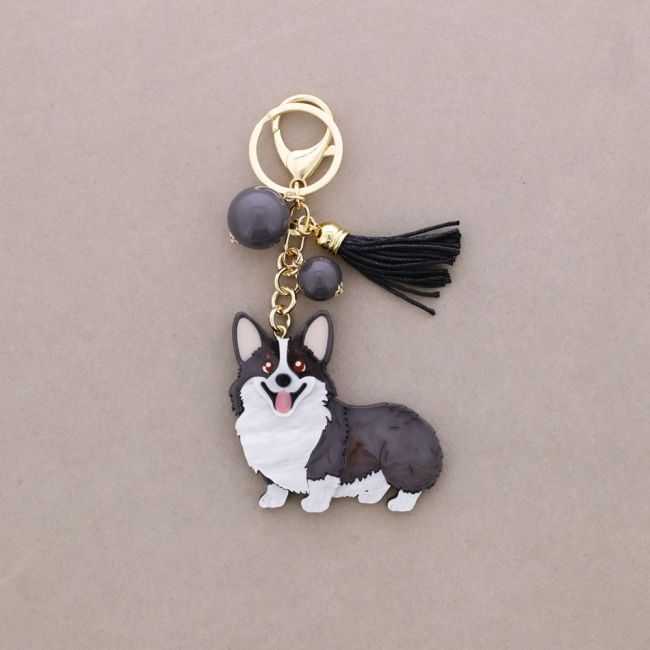 RESIN DOG KEYCHAIN