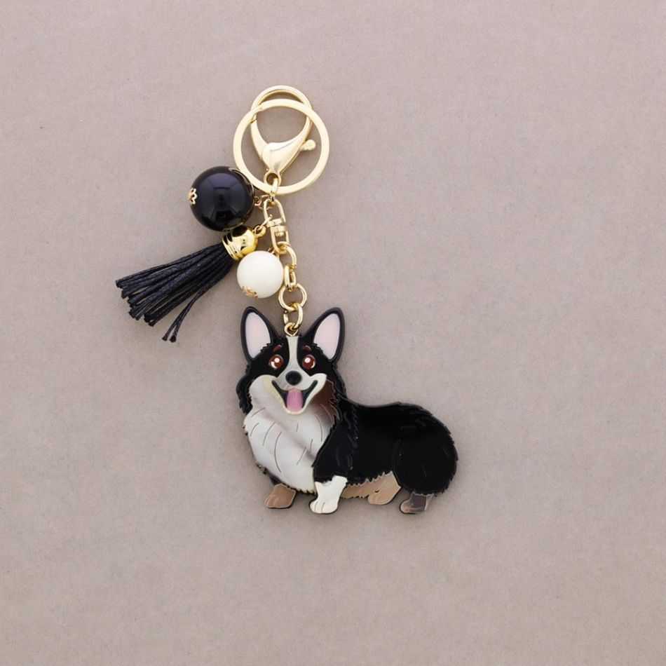 RESIN DOG KEYCHAIN