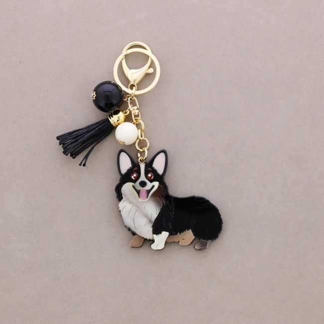 RESIN DOG KEYCHAIN