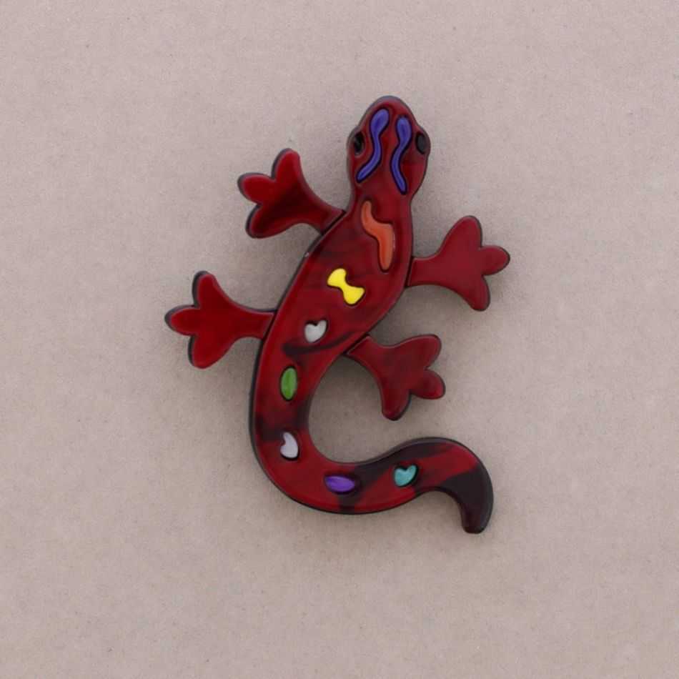 BROCHE SALAMANDRA RESINA
