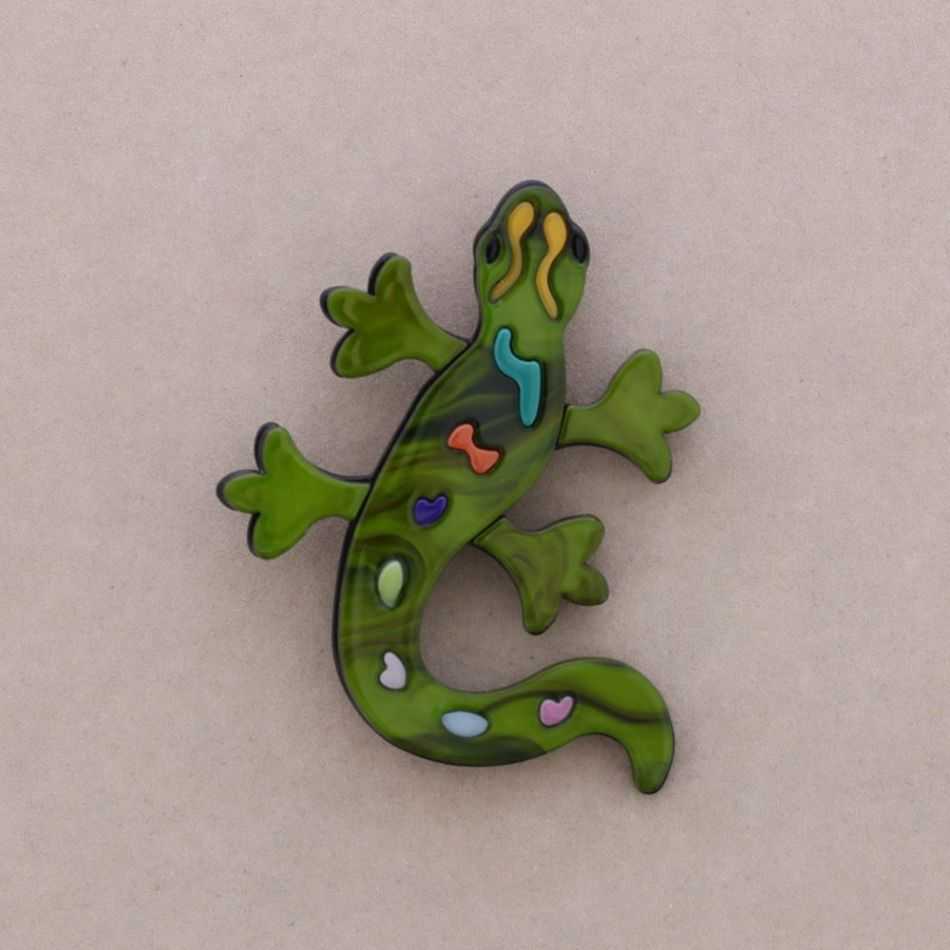 BROCHE SALAMANDRA RESINA