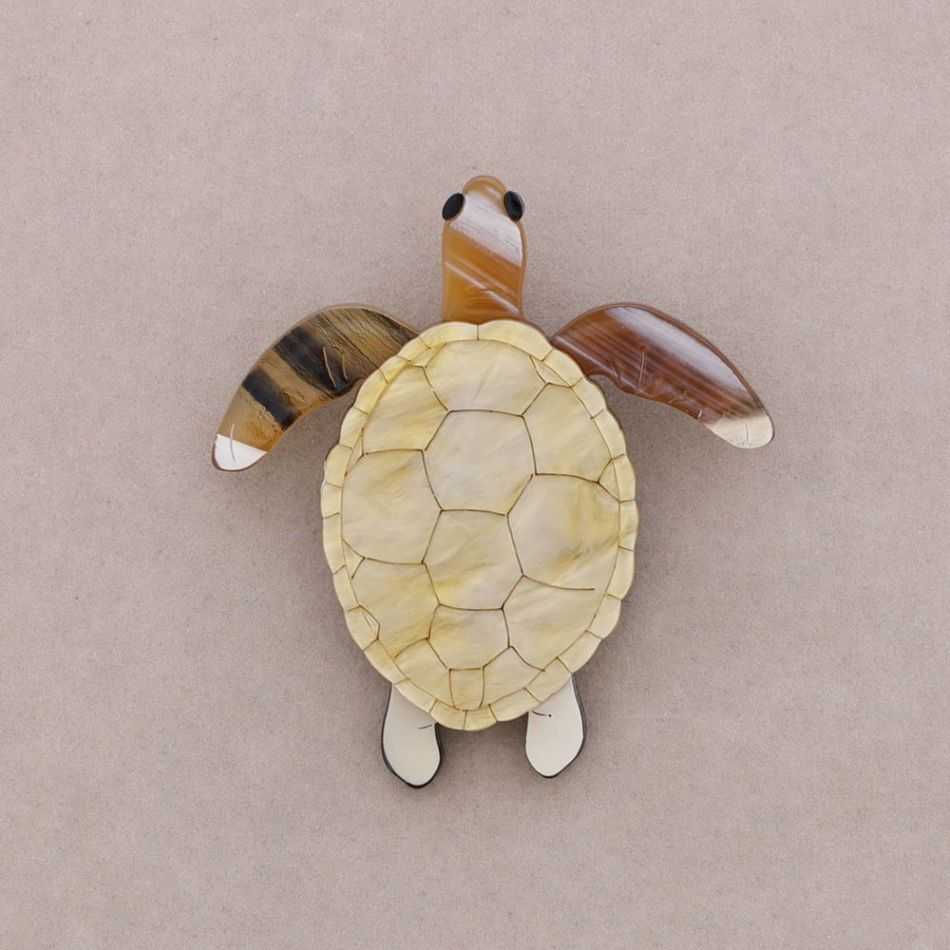 RESIN TURTLE BROOCH