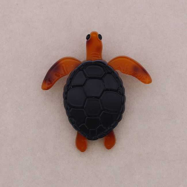 RESIN TURTLE BROOCH