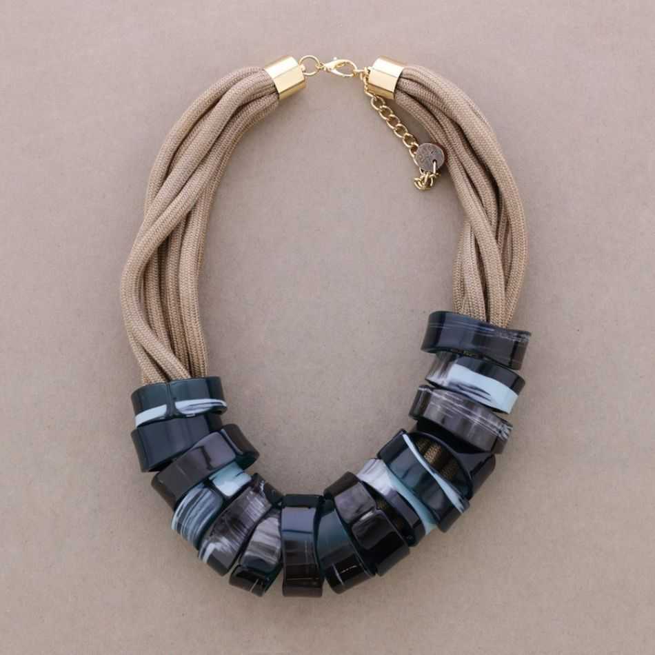 RESIN RING SHORT NECKLACE