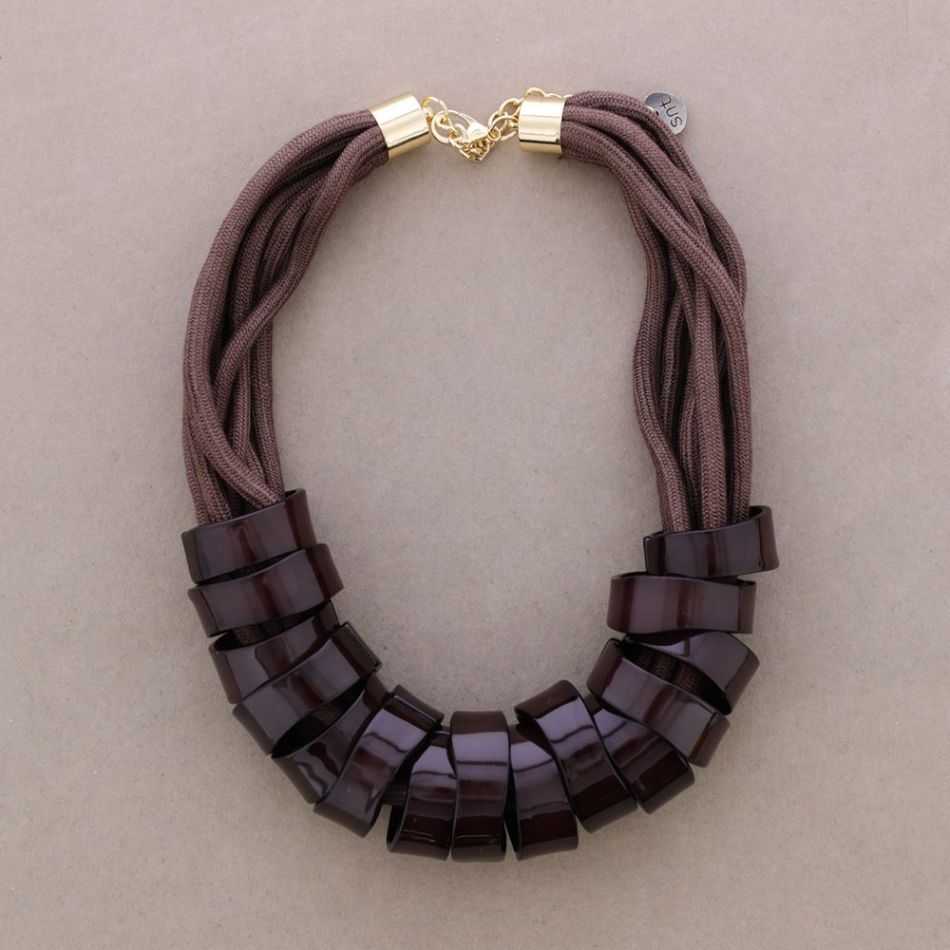RESIN RING SHORT NECKLACE