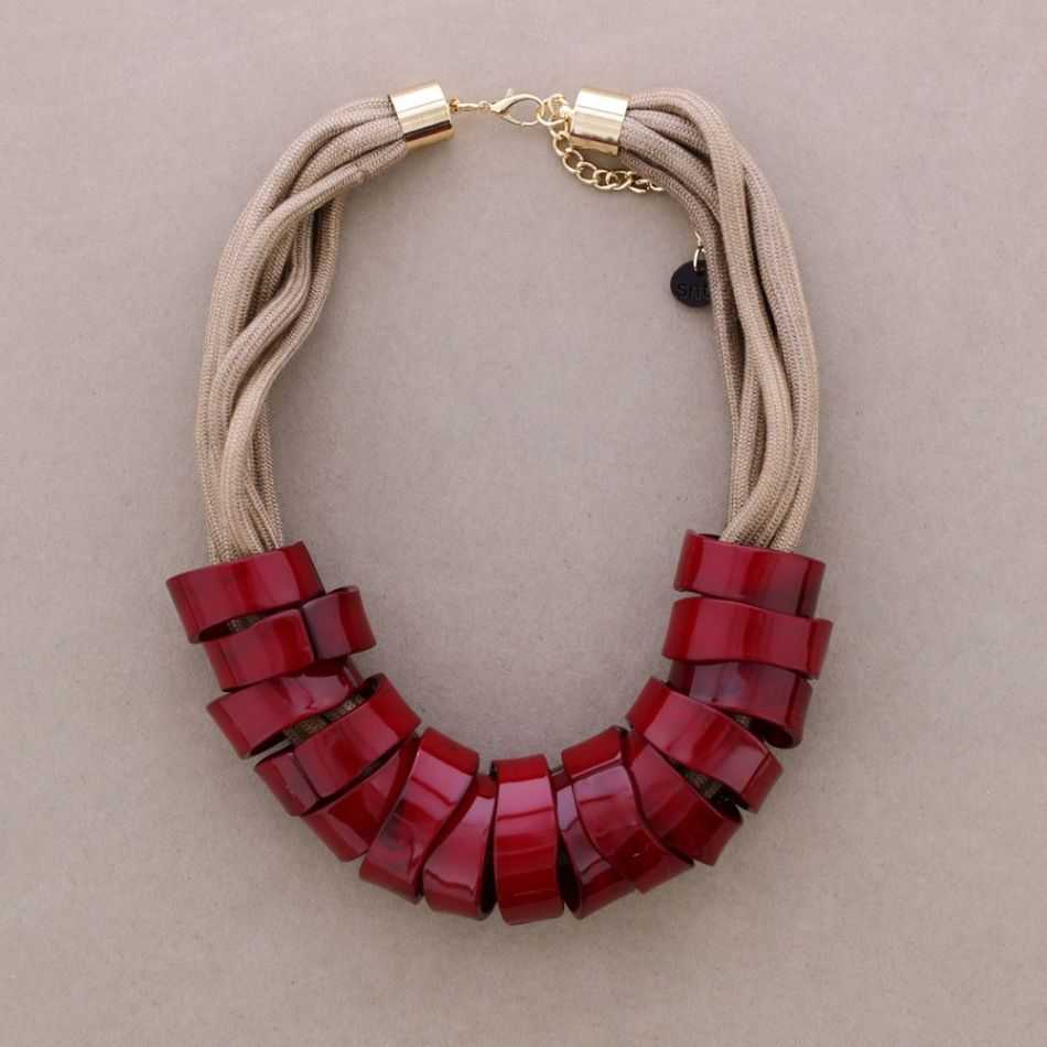 RESIN RING SHORT NECKLACE