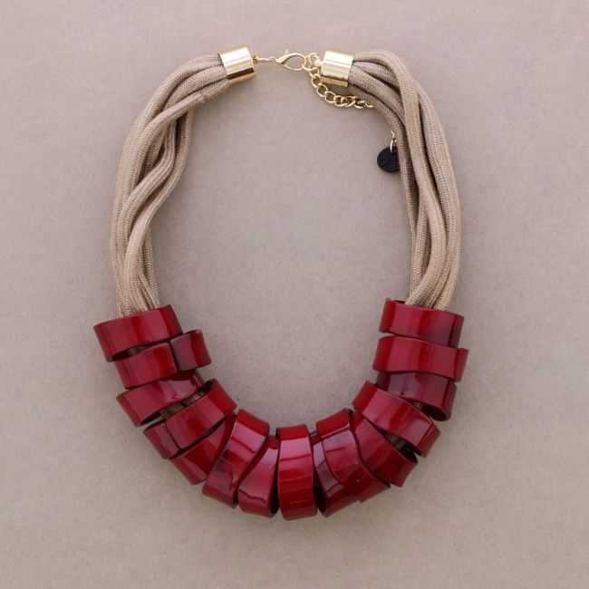 RESIN RING SHORT NECKLACE