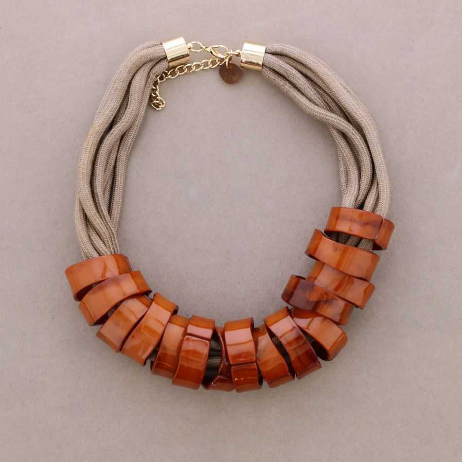 RESIN RING SHORT NECKLACE
