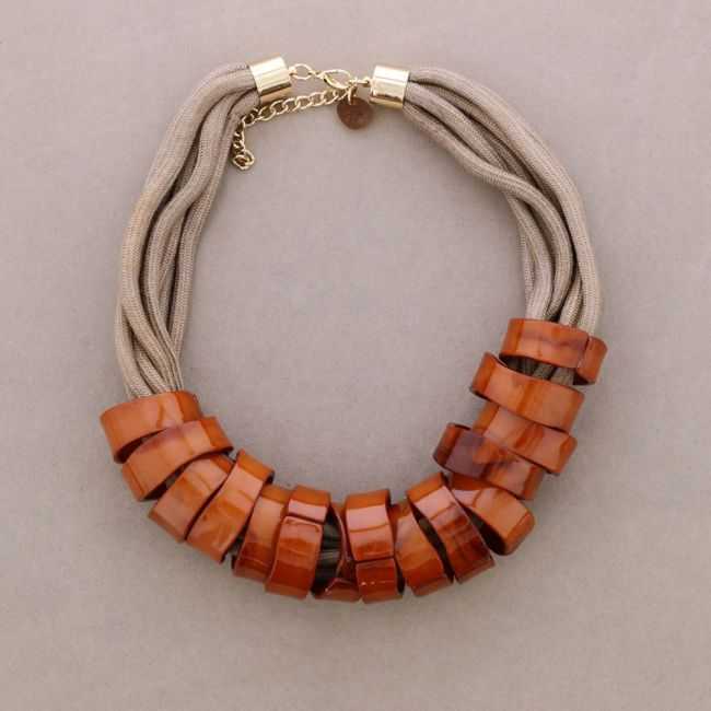 RESIN RING SHORT NECKLACE